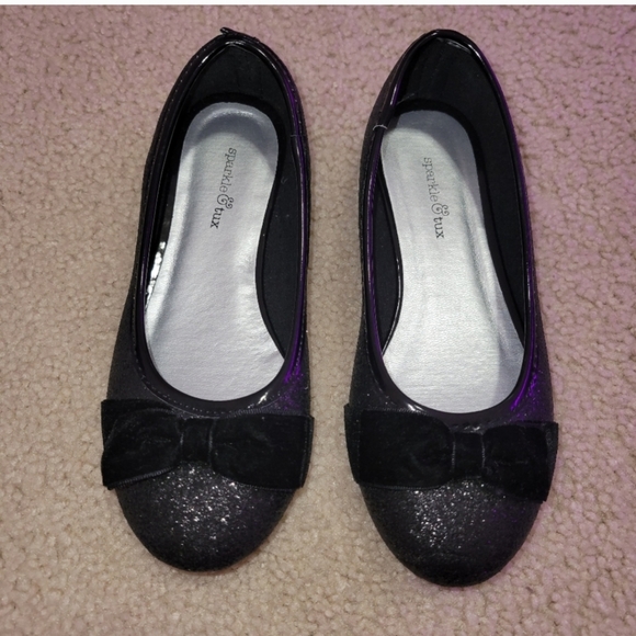 NEW sparkly black flats - Picture 1 of 3